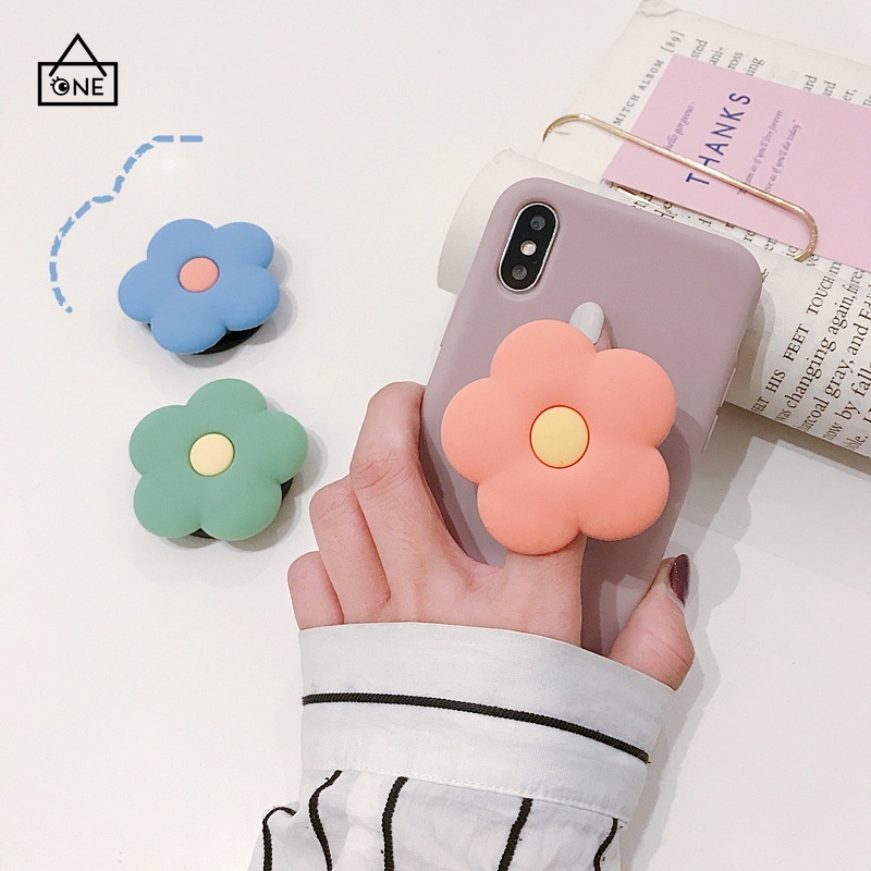 COD❤Popsocket Hp Teleskopis Anti Jatuh Motif Bunga Gaya Korea  A one