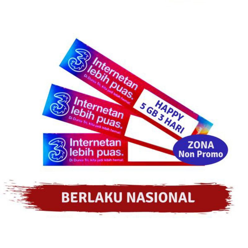 Vocer Tri Happy 5 GB 3Hari Dll