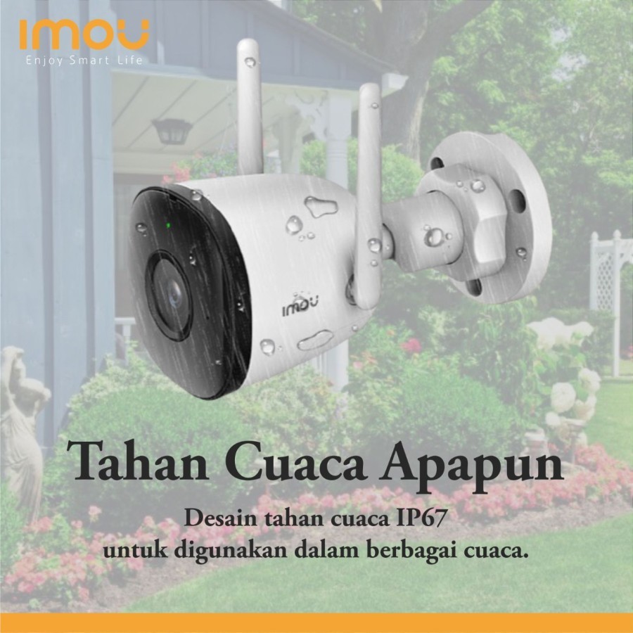 Outdoor CCTV IMOU Bullet 2C 1080p Wireless IP Camera - Cloud | kamera cctv | Kamera IP GARANSI RESMI