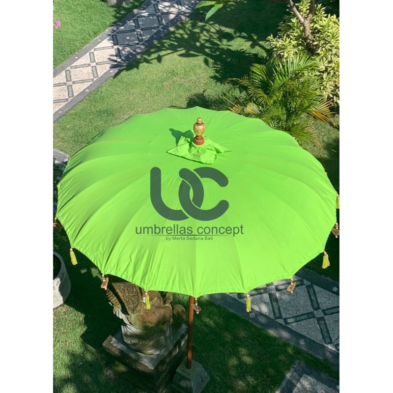 Payung Bali Pantai 2 Meter Etnik / Tedung Klasik Hias Dekorasi Kain Rami dan Waterproof