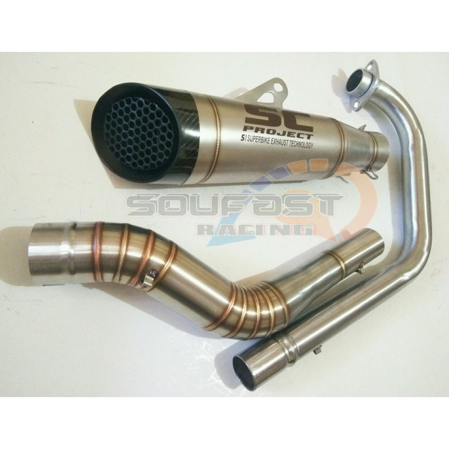 Knalpot racing sc project s1 custom R15 xabre vixion byson scorpio dll