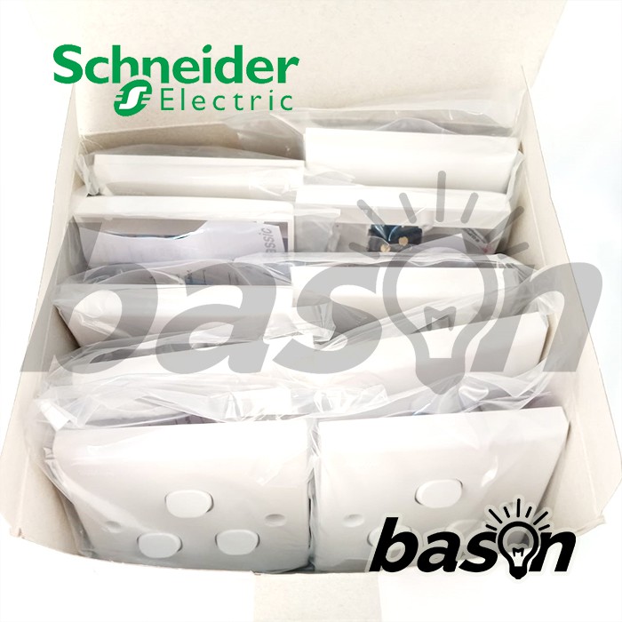 SCHNEIDER Classic 3 Gang 1 Way Switch - Clipsal - Saklar 3 Tombol