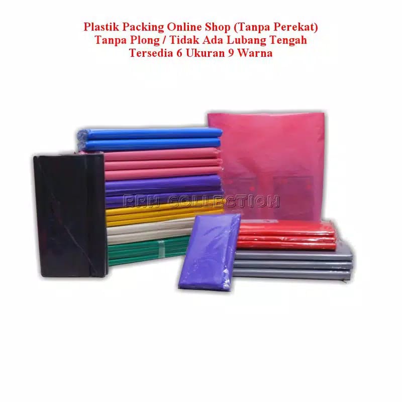 

PLASTIK PACKING UK. 15x22 tebal 0,3 mikron isi 50/plastik packing olshop/plastik packing baju
