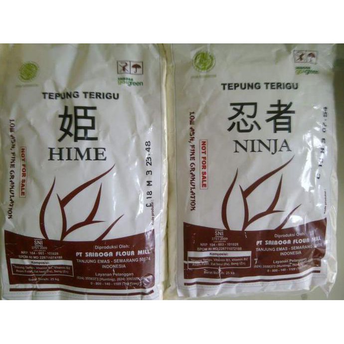

Tepug terigu Hime 1kg pack
