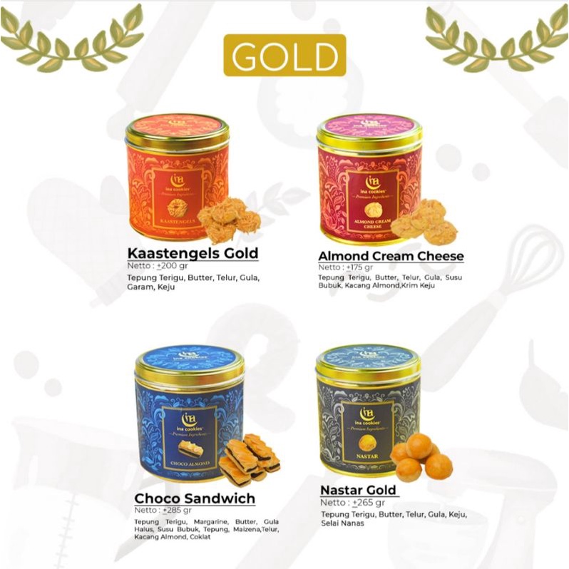 

kue kering ina cookies Gold premium lagi turun harga