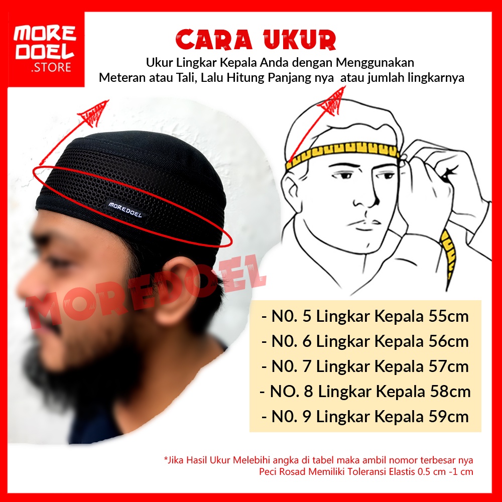 MOREDOEL - Peci Kopiah Mizwar By Moredoel Untuk Sholat dan Kegiatan Silaturahim