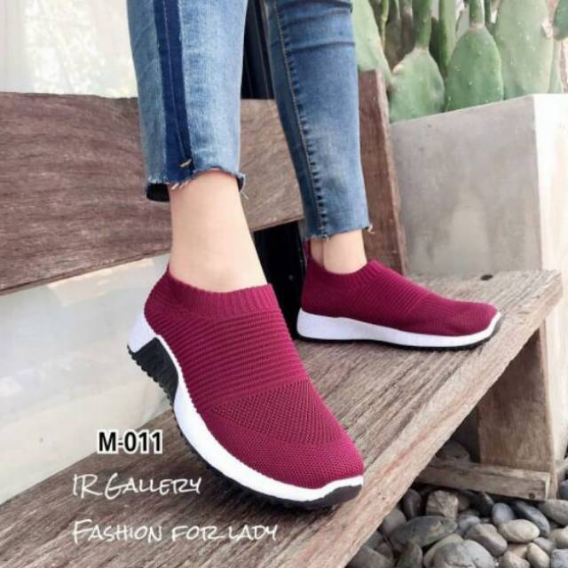 ABBUSHOES Ck 06  Sneakers Wanita bahan Kanvas Berkualitas Murah Nyaman-2