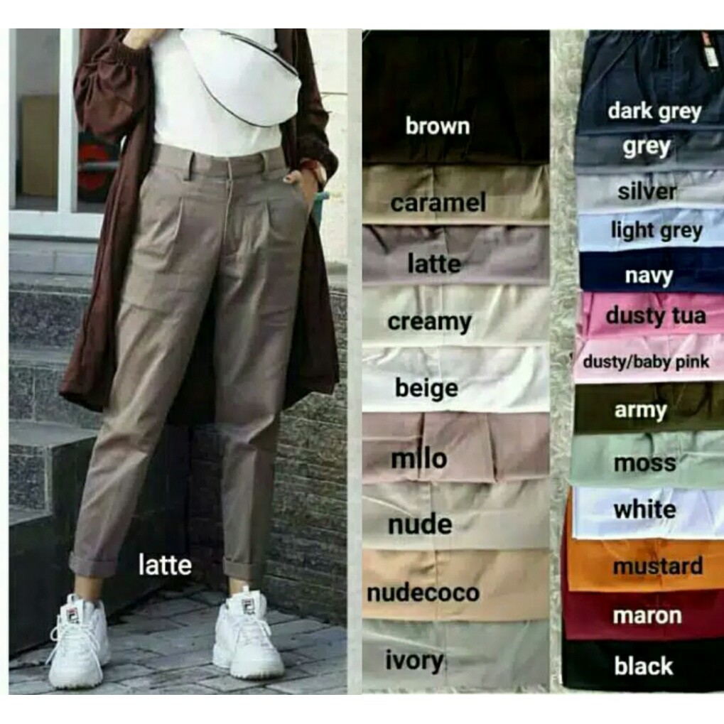  CELANA  BAGGY  PANTS  BAHAN American Drill 4 8 BAGGY  PANTS  