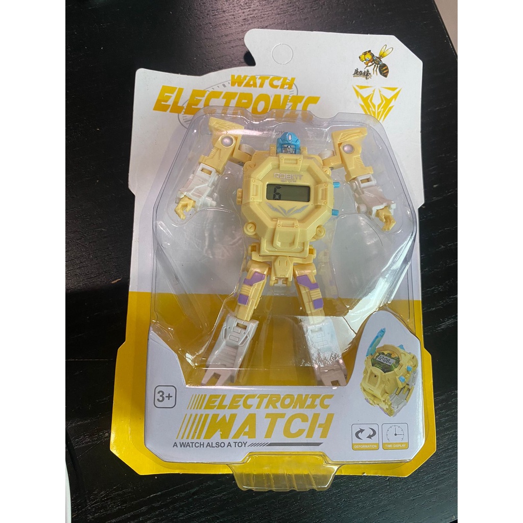 Jam Tangan Anak Robot ELECTRONIC WATCH Bentuk Robot Mode Super-Hero Karakter Digital Grosir murah