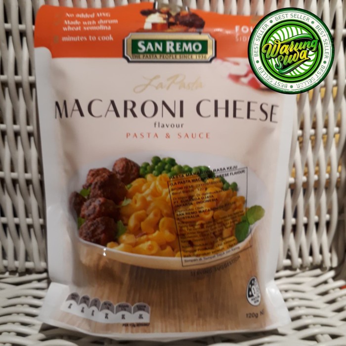 

San remo la pasta macaroni & cheese flavour pasta & sauce 120 gram