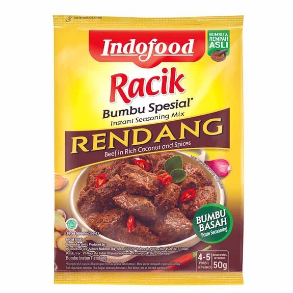 

IndoFoot bumbu rendang 45 gram kemasan baru