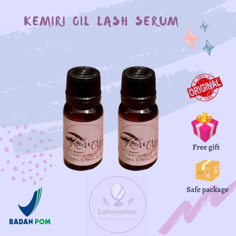 [SIAP KIRIM + FREE GIFT] - KEMIRI OIL LASH SKINCAREBYSM | SERUM BULU MATA PELEBAT ALIS & BULU MATA