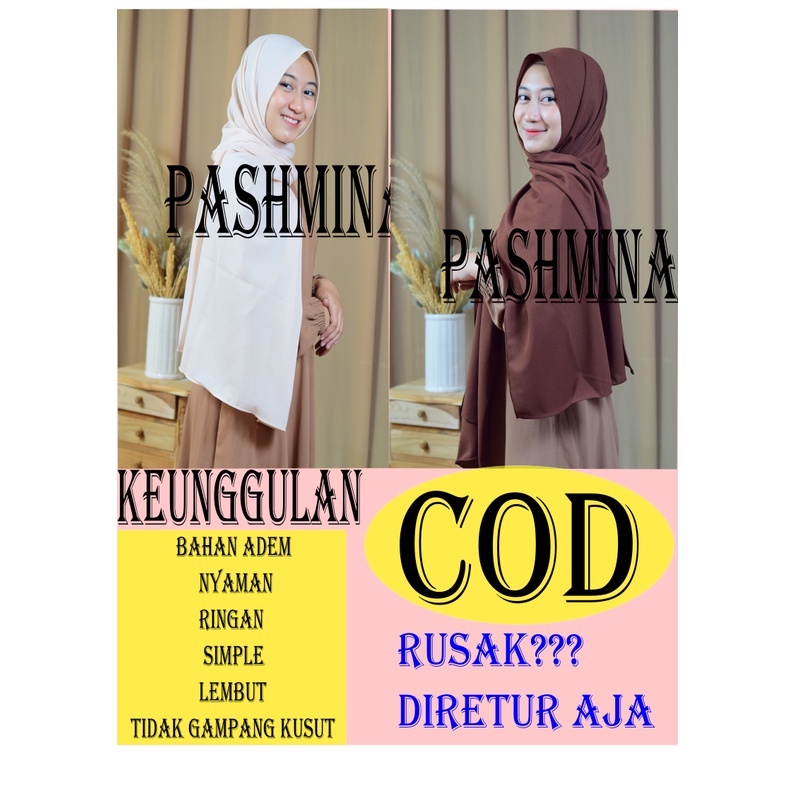 Pashmina Pasmina Premium Sabyan Diamond Kerudung Sabyan Diamond Motif Polos Jahit Tepi Jumbo Murah C