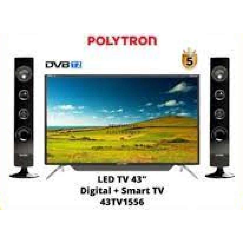 Polytron LED Digital TV 43" Full HD Speaker Tower Cinemax PLD 43TV1556