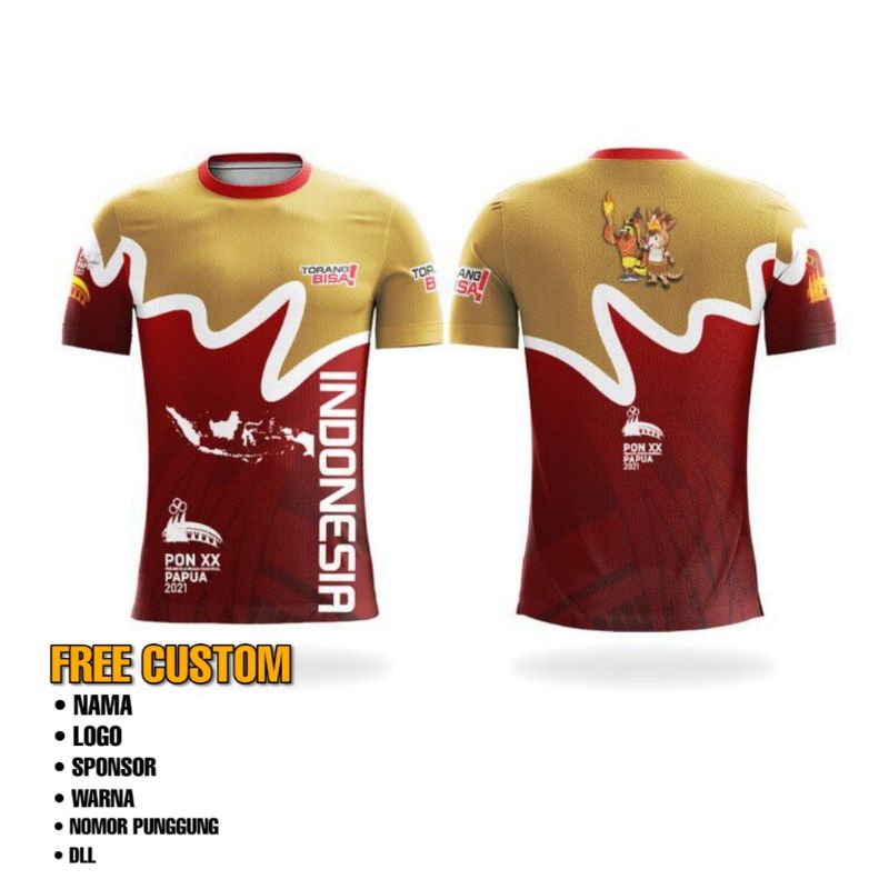 Baju Sepeda Custom Ori - Jersey sepeda Dryfit Premium - PON PAPUA 2021