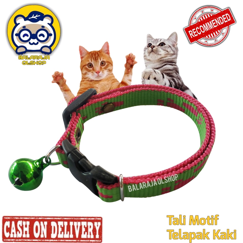 Kalung Kucing Anjing Kelinci Motif Telapak Kaki Ready Semua Warna