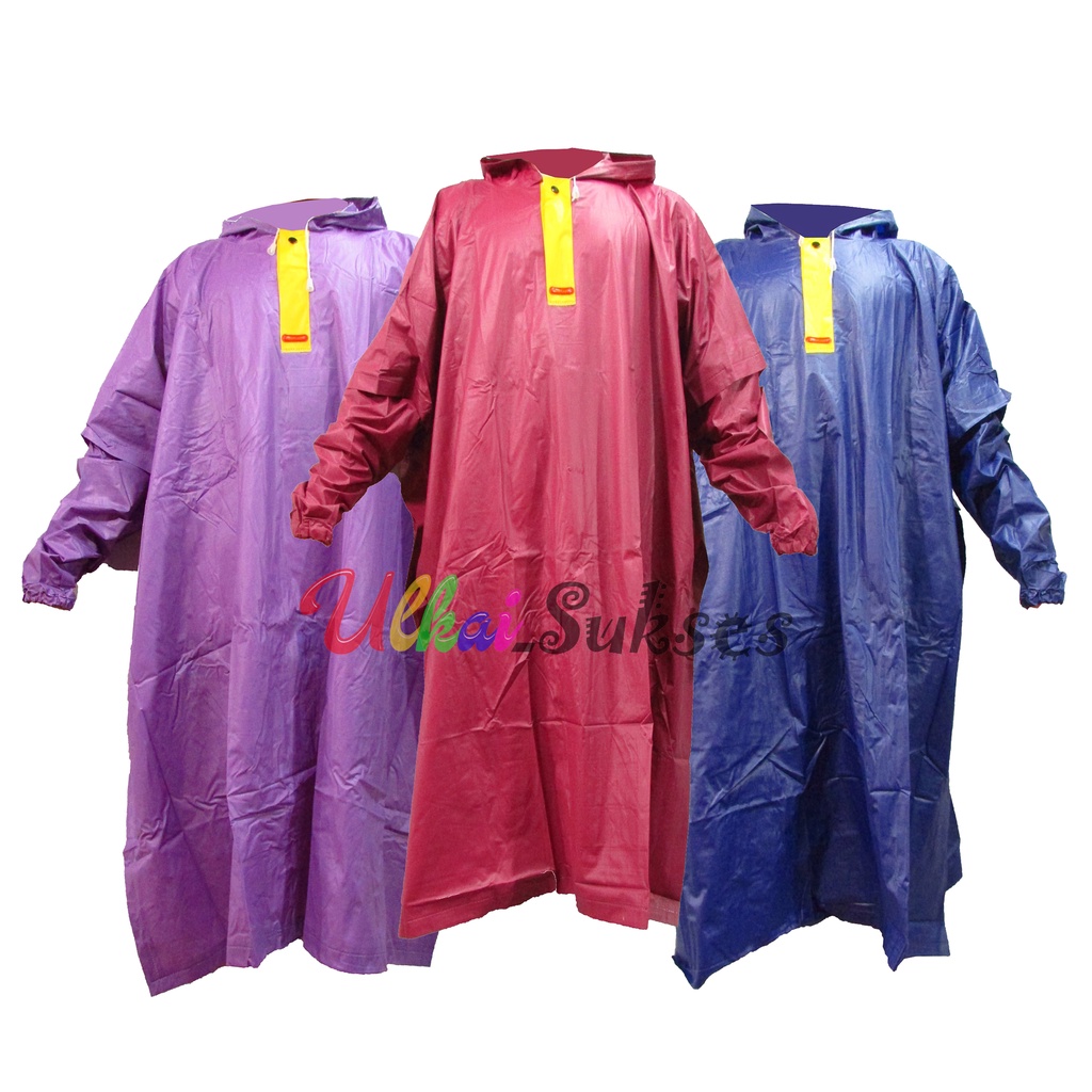 Jas Hujan Setelan Ponco Random Elmondo  l  Indoplast  l  Gajah l  IBEX 708 l 703 Raincoat Mantel Hujan Dewasa l Pria l Wanita Anti Tembus Air Murah All Best Quality