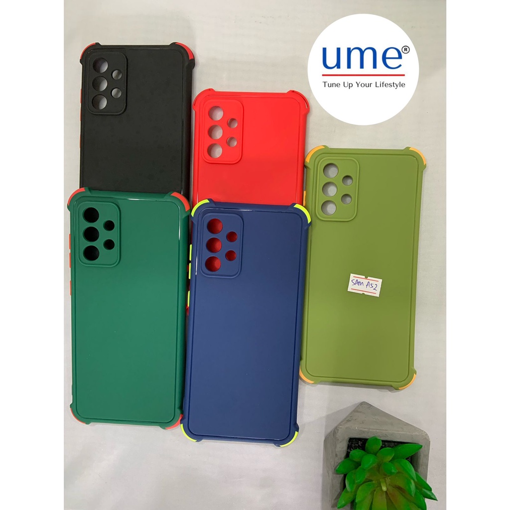 UME - Samsung Galaxy A52 / A52s Macaron Silikon Protection Camera Colorful Buttons Soft Case Casing 