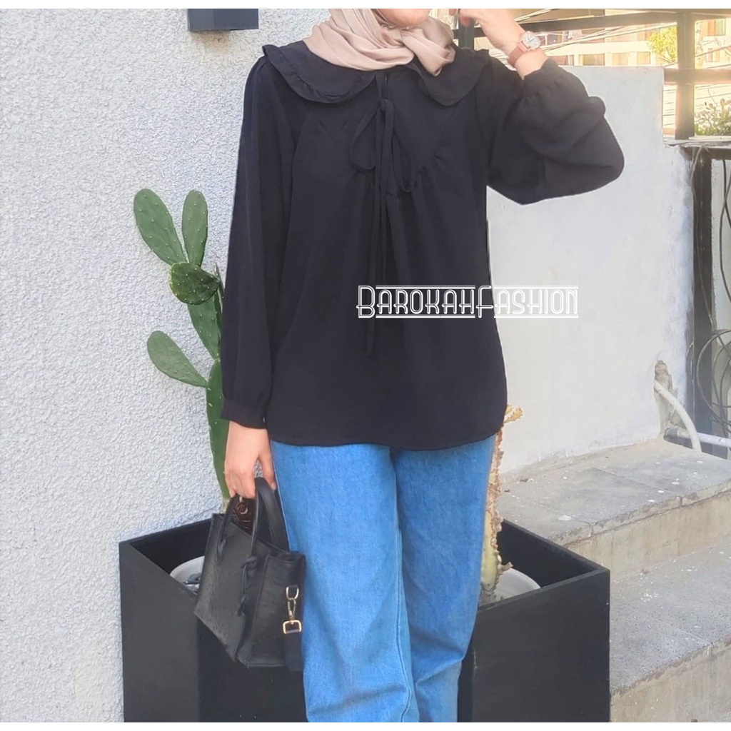 DELOFA BLOUSE/BLOUSE WANITA/BLOUSE CRINKLE/BLOUSE