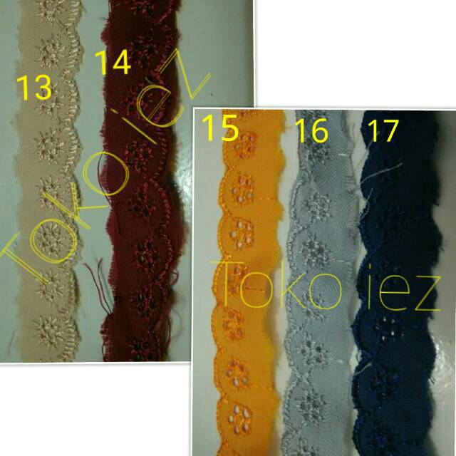 Renda katun 2cm roll