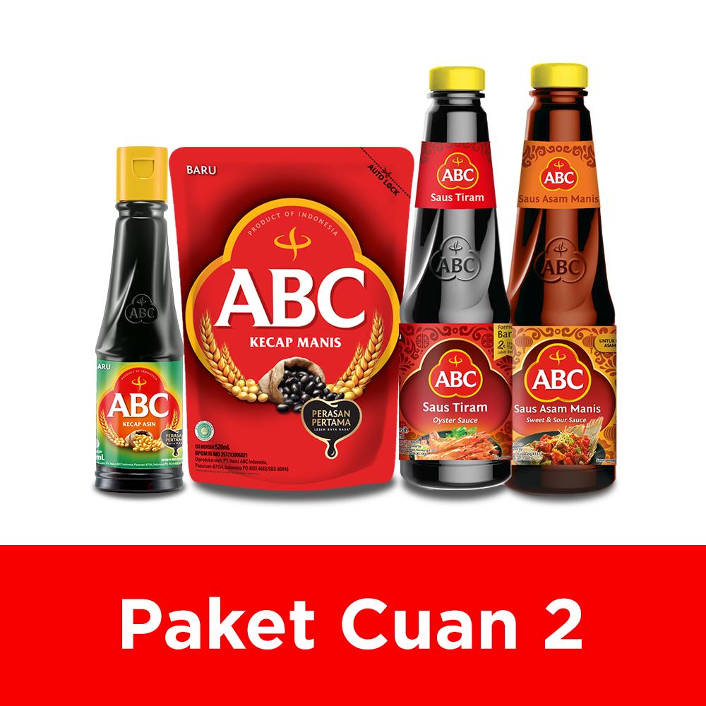 

ABC Kecap Manis + Saus Tiram + Saus Asam Manis + Kecap Asin - Paket Cuan 2