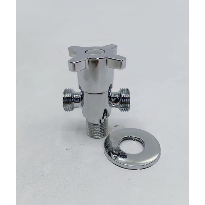 Stop kran T Sambung kuningan