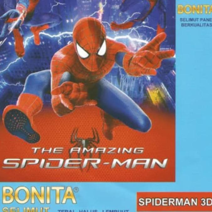 New Arrival - Selimut Bonita 3D Ukn160X200 Motif Spiderman
