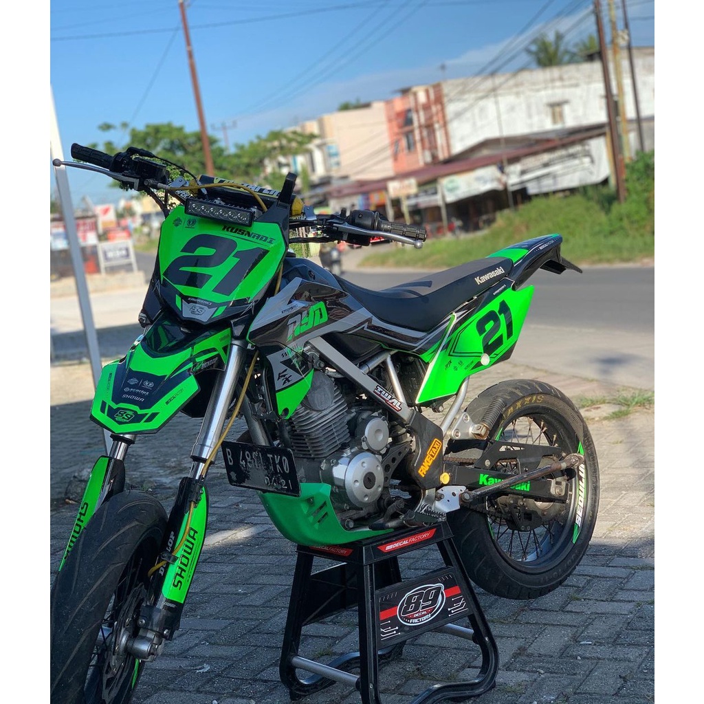 DECAL STIKER KLX BF 150L HIJAU CUSTOM FULL BODY