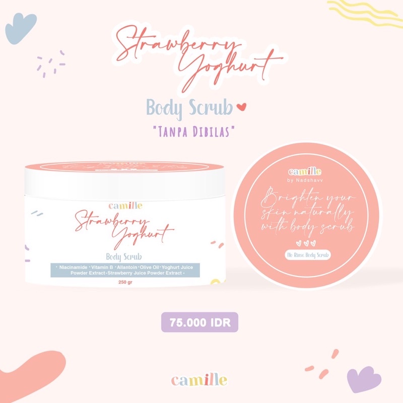 Body scrub camille beauty 100% original