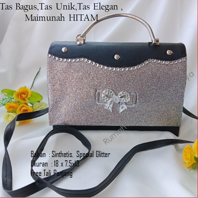 Tas Bagus,Tas Unik,Tas Elegan ,Maimunah HITAM