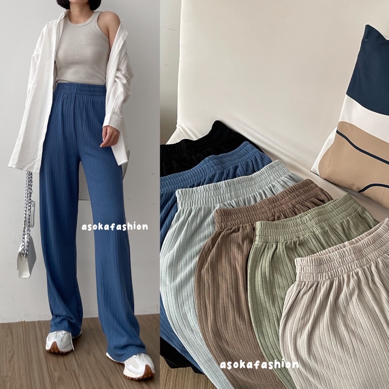 ASOKA Kulot Knit - Kulot Wanita Panjang - Kulot Kei Knit 993