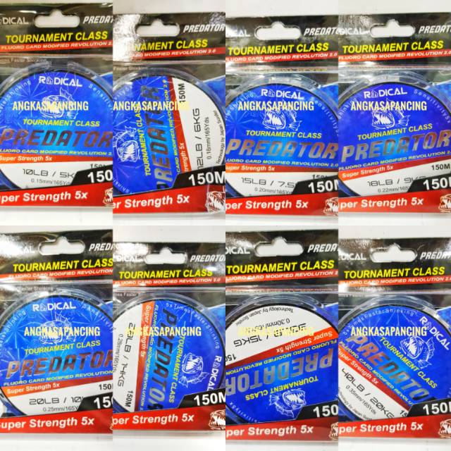 SENAR RADICAL PREDATOR 5X STRONG / SENAR PREDATOR / SENAR MURAH KUAT