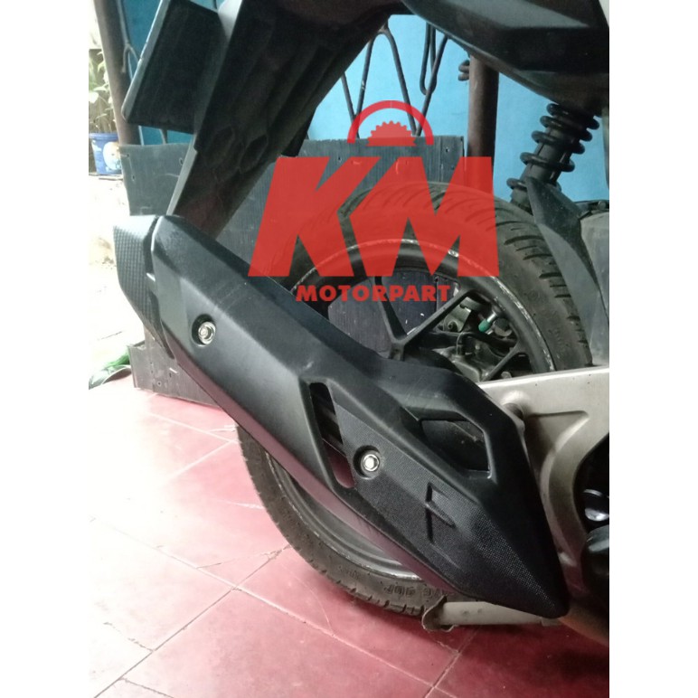 Tutup Cover Pelindung Knalpot Motor Honda Vario 150 125 FI Variasi Aksesoris Motor