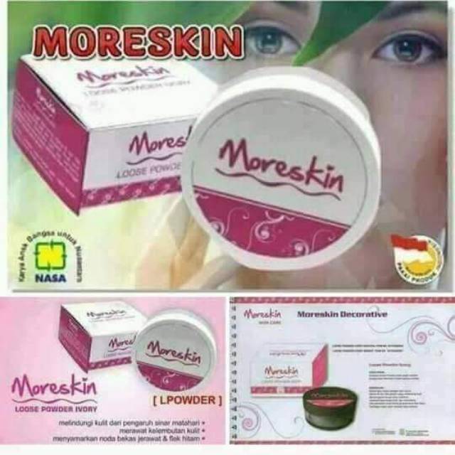 Moreskin loose powder nasa/moreskin bedak tabur nasa
