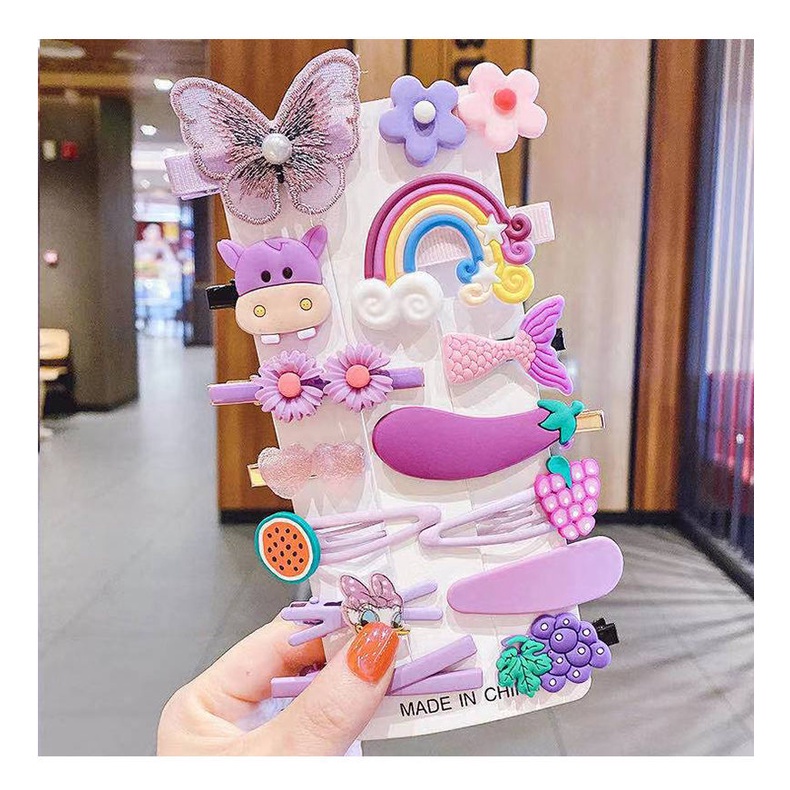 [PRINCESS KESLI] 14 in 1 jepitan Rambut Korea Anak Perempuan Karakter Lucu aksesoris fashion