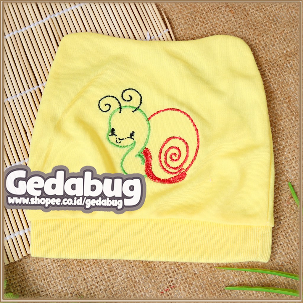 Topi Bayi Okiyo Semi Kotak Bermotif / Topi Bayi Newborn - gedabug