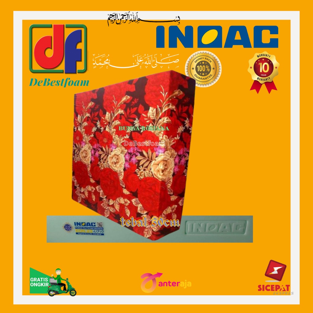 Kasur busa Inoac 30 x 180 X 200 CM no1 tebal 30cm Murah Asli Garansi kempes15tahun