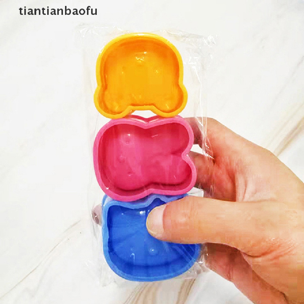 3pcs / SET Cetakan Nasi Bentuk Kartun Hewan Untuk Bento Sushi