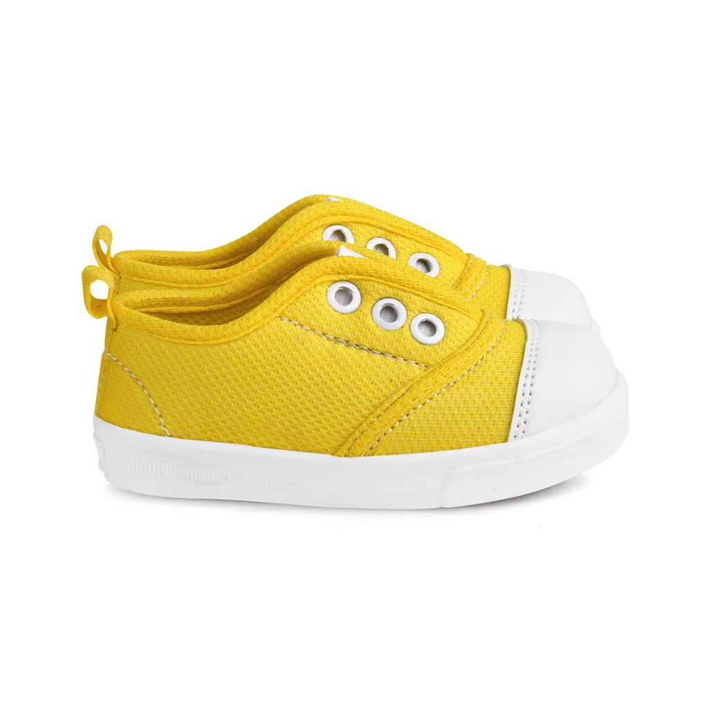 sepatu anak unisex kuning slip on kece C03 KUNING