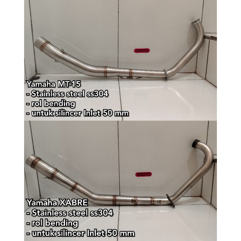 head / pipa knalpot racing Yamaha MT-15 & XABRE