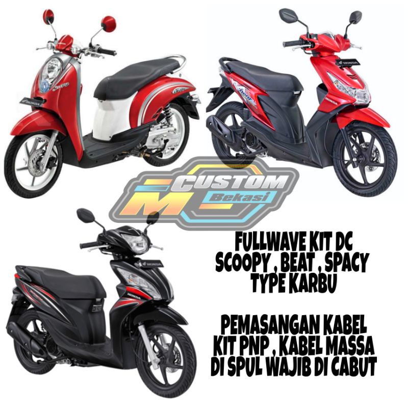 Fullwave Kit DC Beat Karbu Kiprok Tiger Nmax PNP Beat Karbu Scoopy karbu Kiprok Beat Karbu Fullwave 
