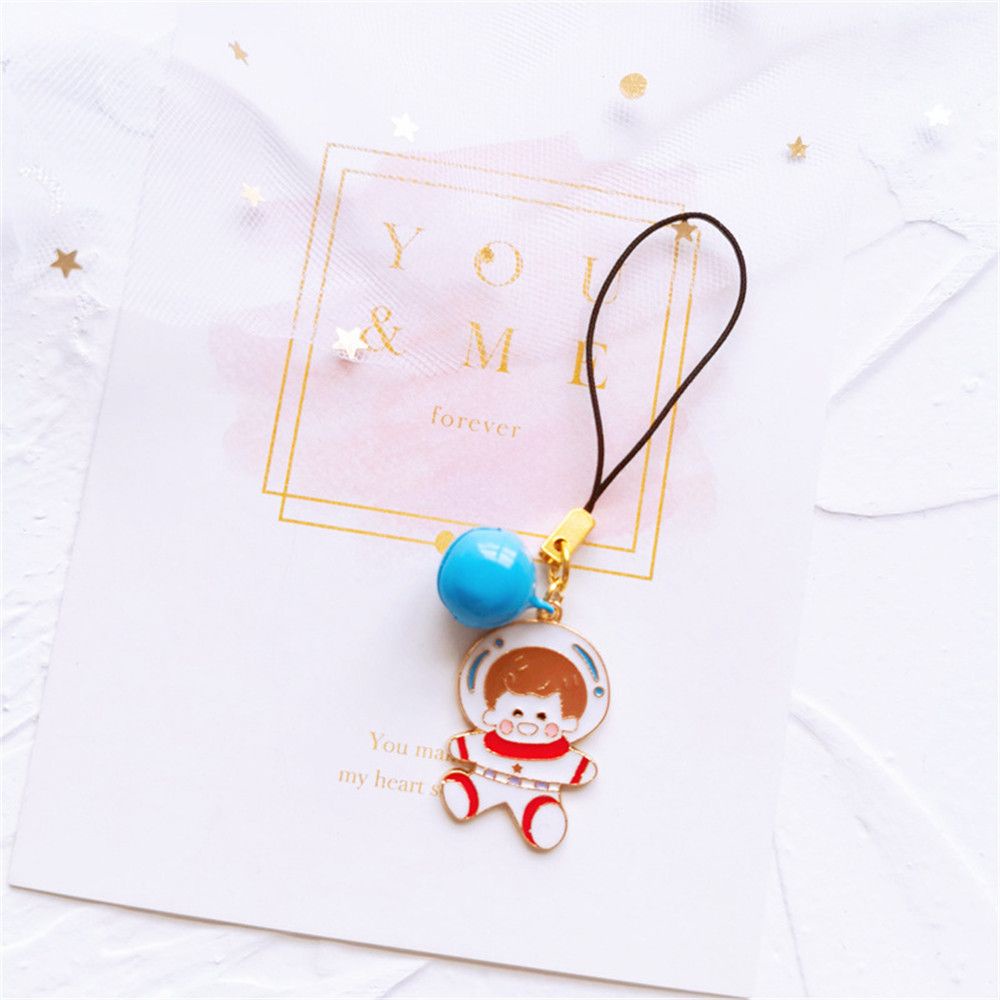 TOP for Keys Phone Chain Fashion Cute Phone Strap Lanyards Anti-Lost Women Gift Accessories Astronaut Smart Phone Charm Hang Rope