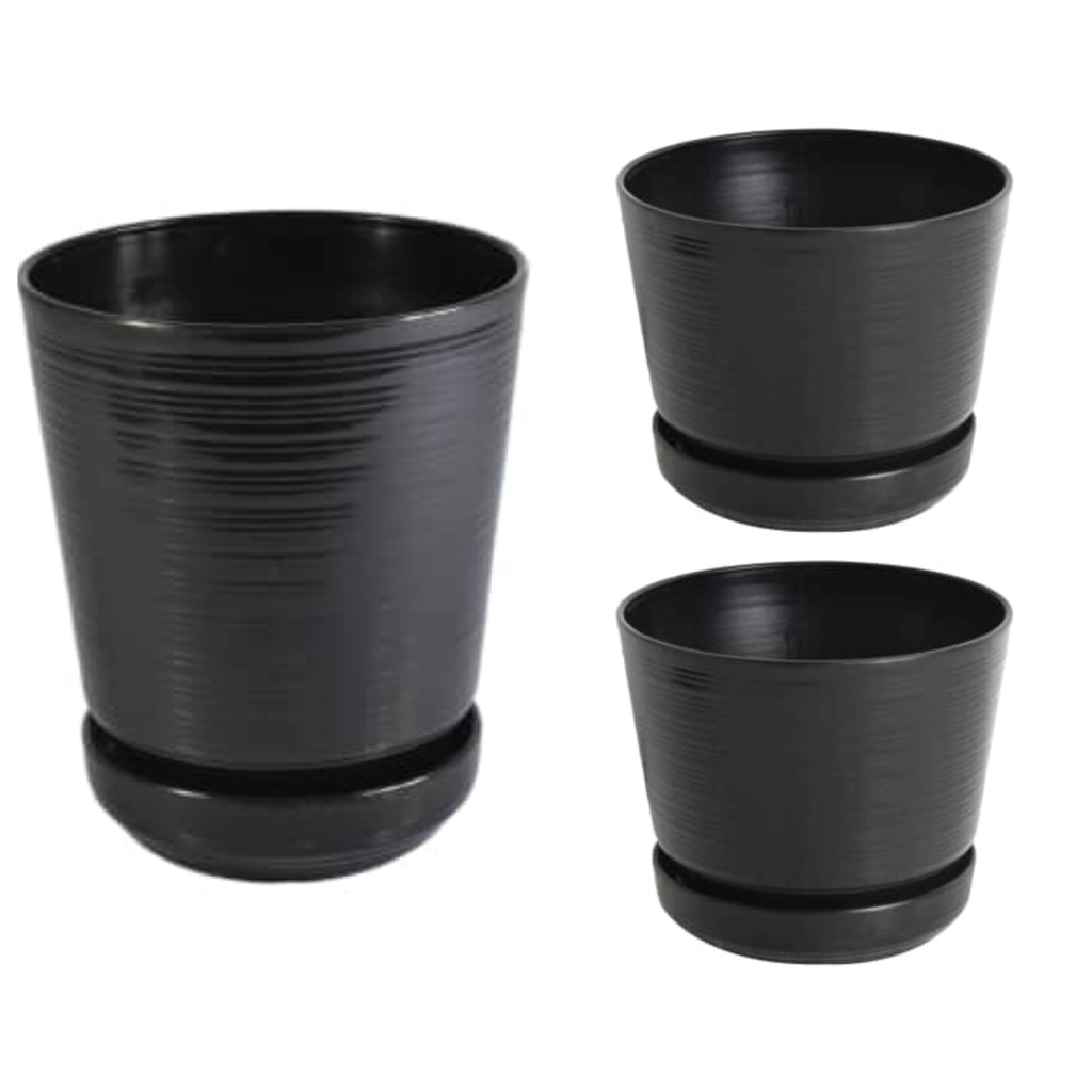 ACE Clover Pot Bunga Athena - Hitam