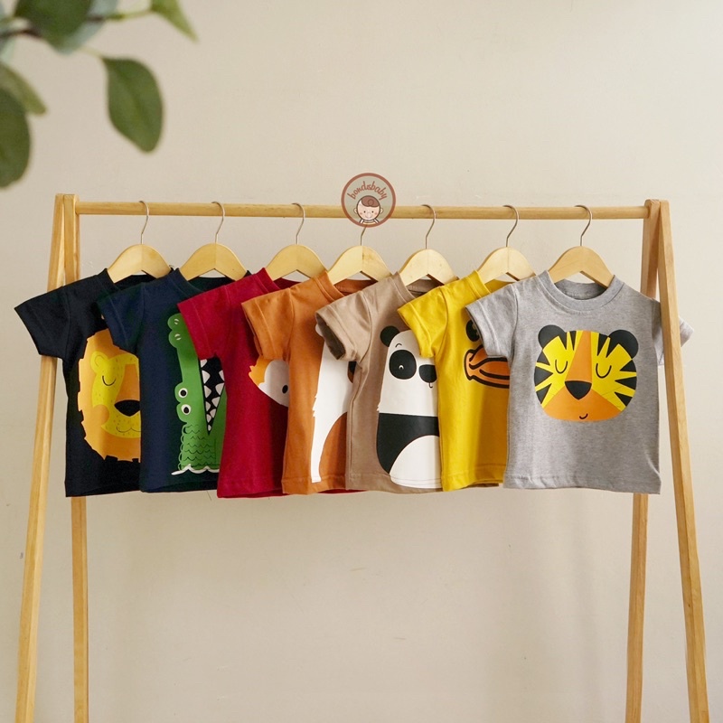 Animal Tshirt Kaos Anak 6bln-4thn