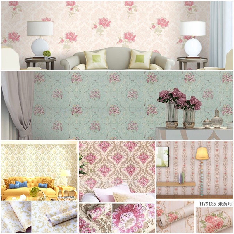 Wallsticker (Wallpaper Sticker) Motif Bunga Batik/Bunga Glamour/ Bunga Luxury KCT _murah