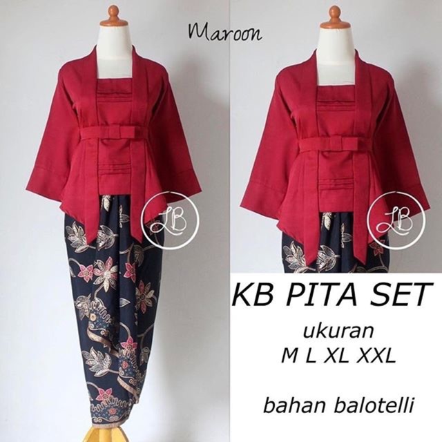 STOCK BANYAK!! KUTUBARU PITA SET/KUTUBARU MODERN/KEBAYA KUTUBARU