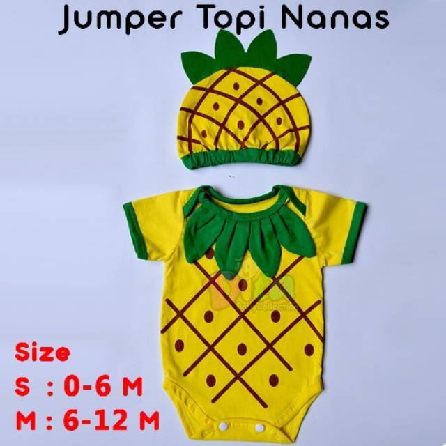 Jumper romper nanas bayi jamper nanas bayi murah jumper nanas