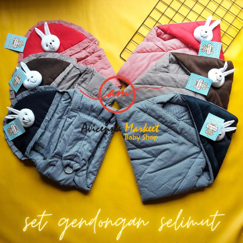 paket hemat gendongan selimut bayi