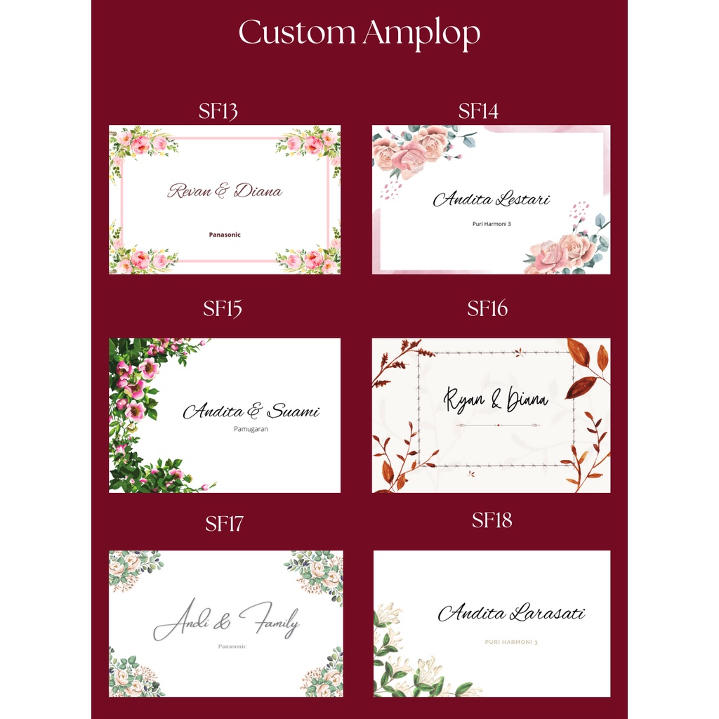 

Amplop custom / Amplop kondangan custom / Amplop sedang / amplop 104