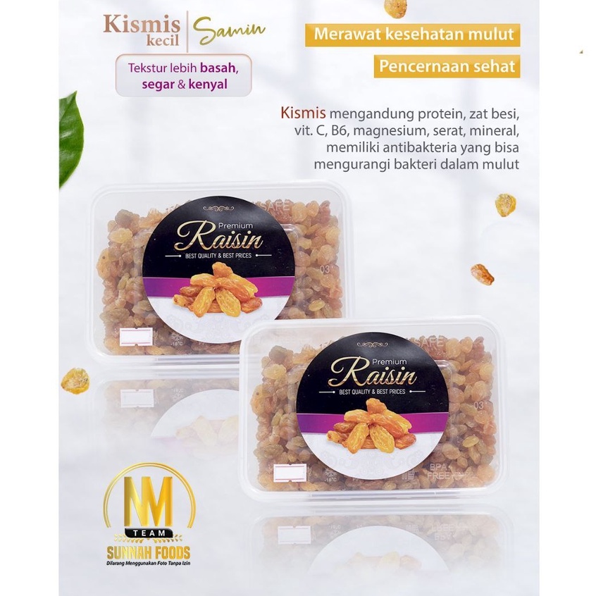 

Kismis Kecil Dominan Manis 500gr